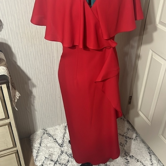 A.B.S. Evening Collection red cocktail Dress - Picture 5 of 10